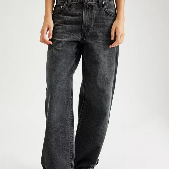 Levi’s® Jean BLACK TUXEDO STRIPE Urban Outfitters Wash Black 32" x 32" NWOT - Picture 4 of 10